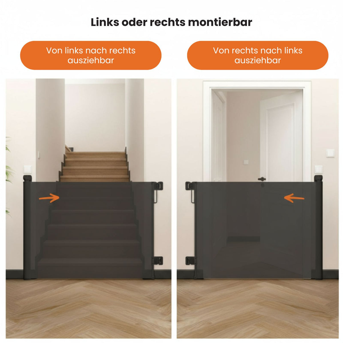 Absperrgitter Schutzgitter Tür-Barriere Treppenschutzgitter