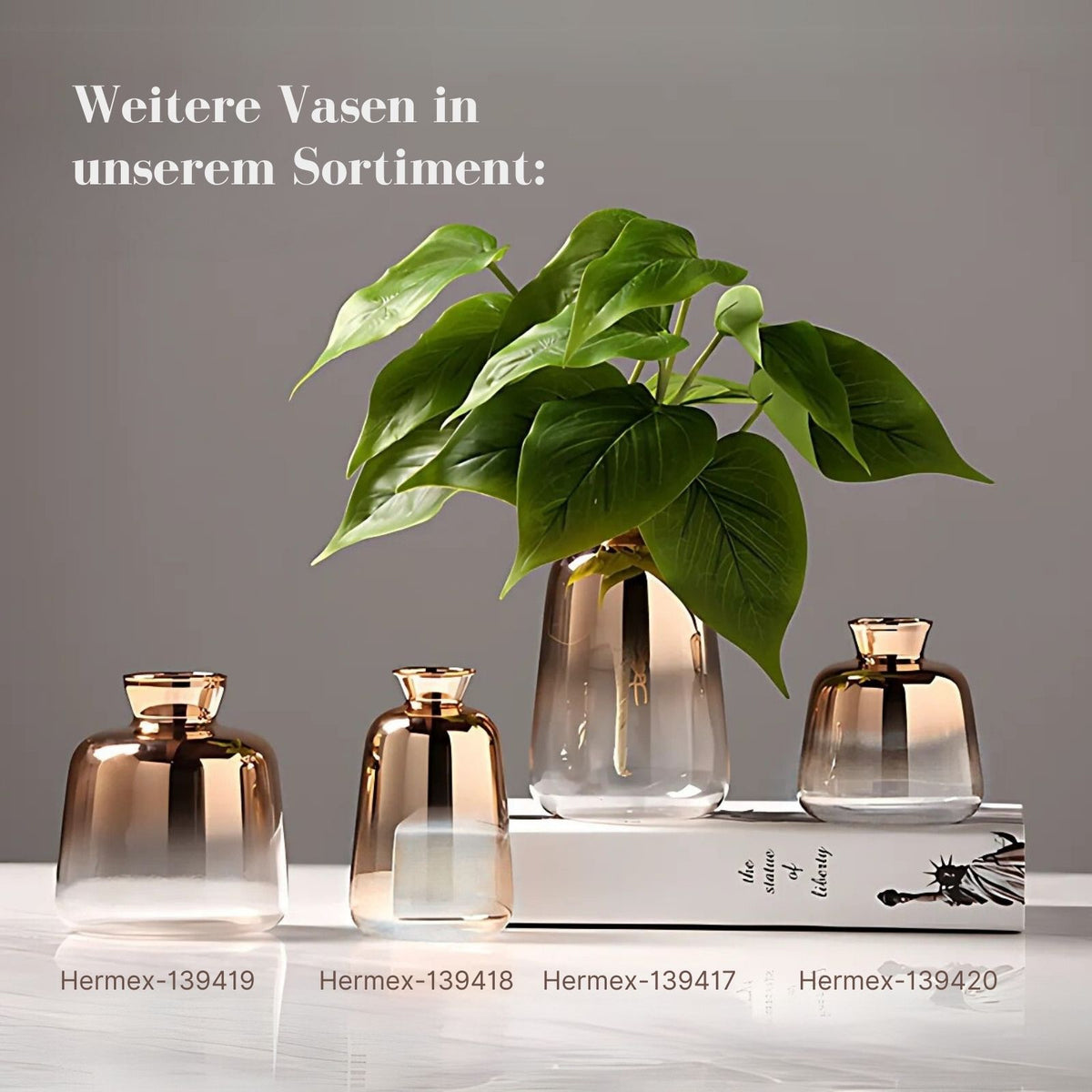 Designvase Tischvase Glasvase Dekovase Blumenvase