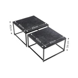 2er Set Wohnzimmertisch Couchtisch Beistelltisch Satztisch Kaffeetisch