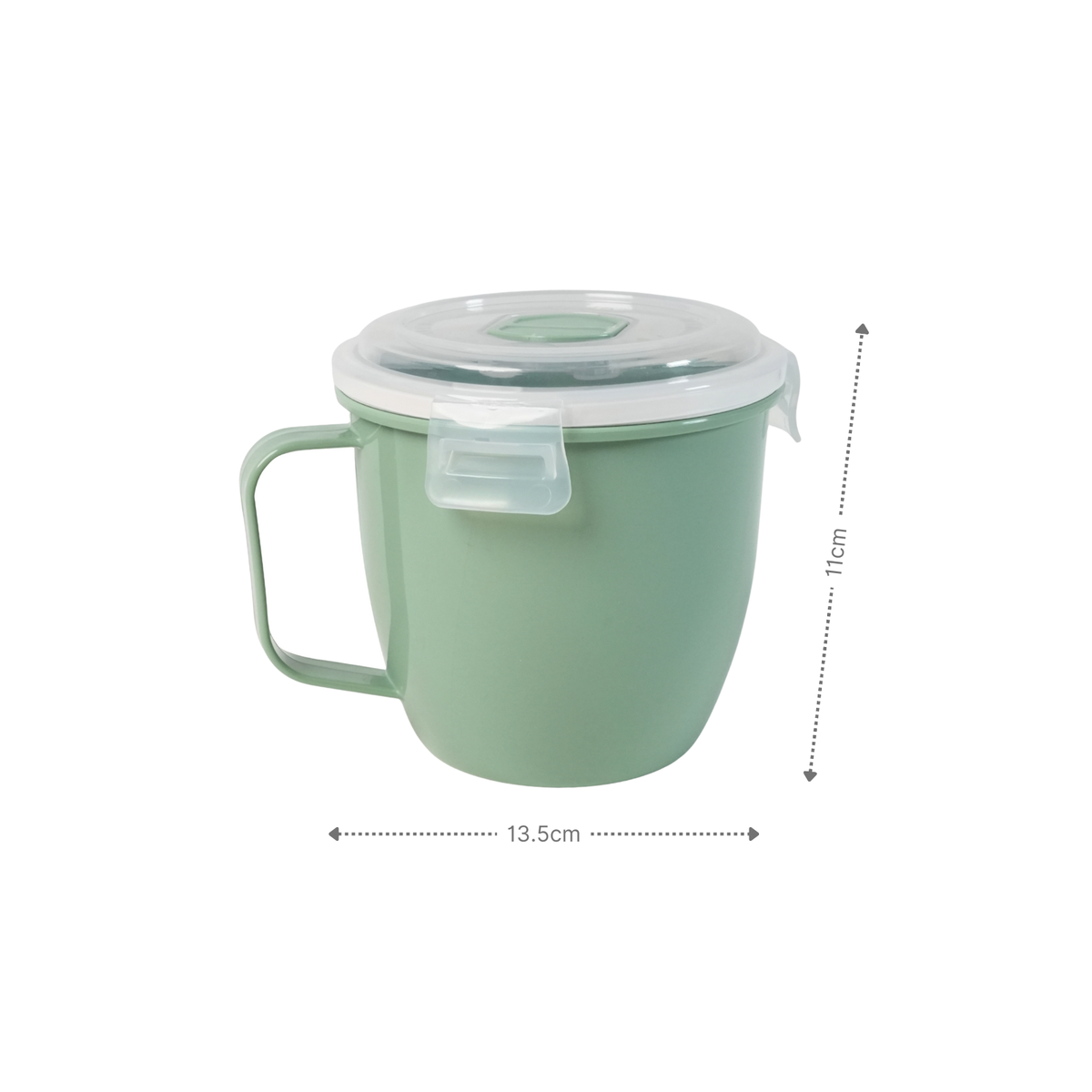 Mikrowellen-Tasse mit Henkel Lunchbecher Mikrowellen-Becher Suppen-Mug