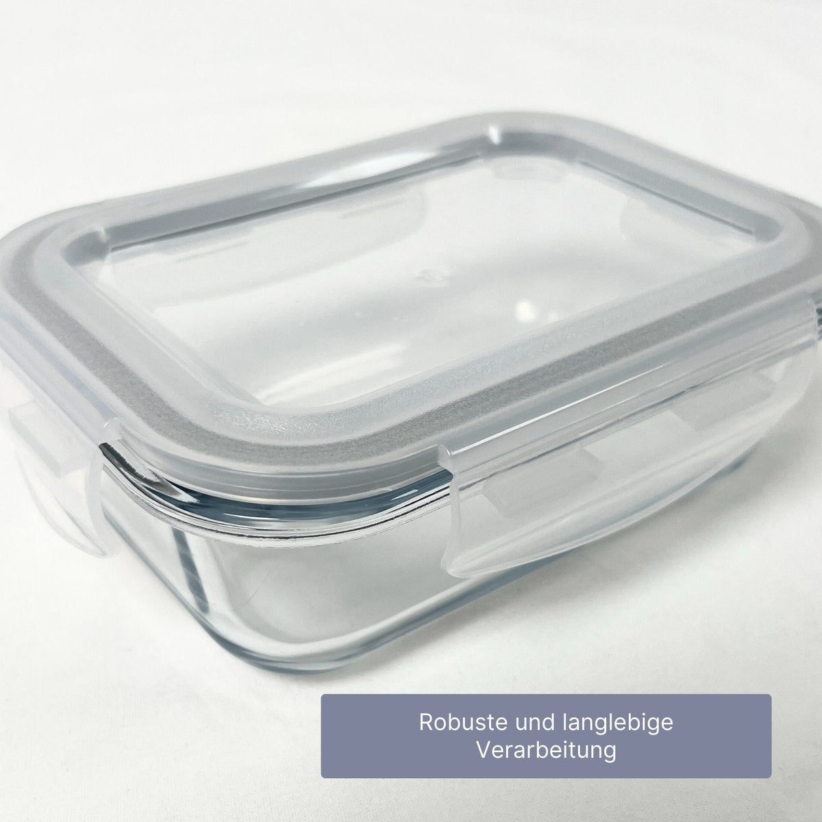 4er-Set Glas-Vorratsbehälter Frischhaltedosen Vorratsdosen Behälter