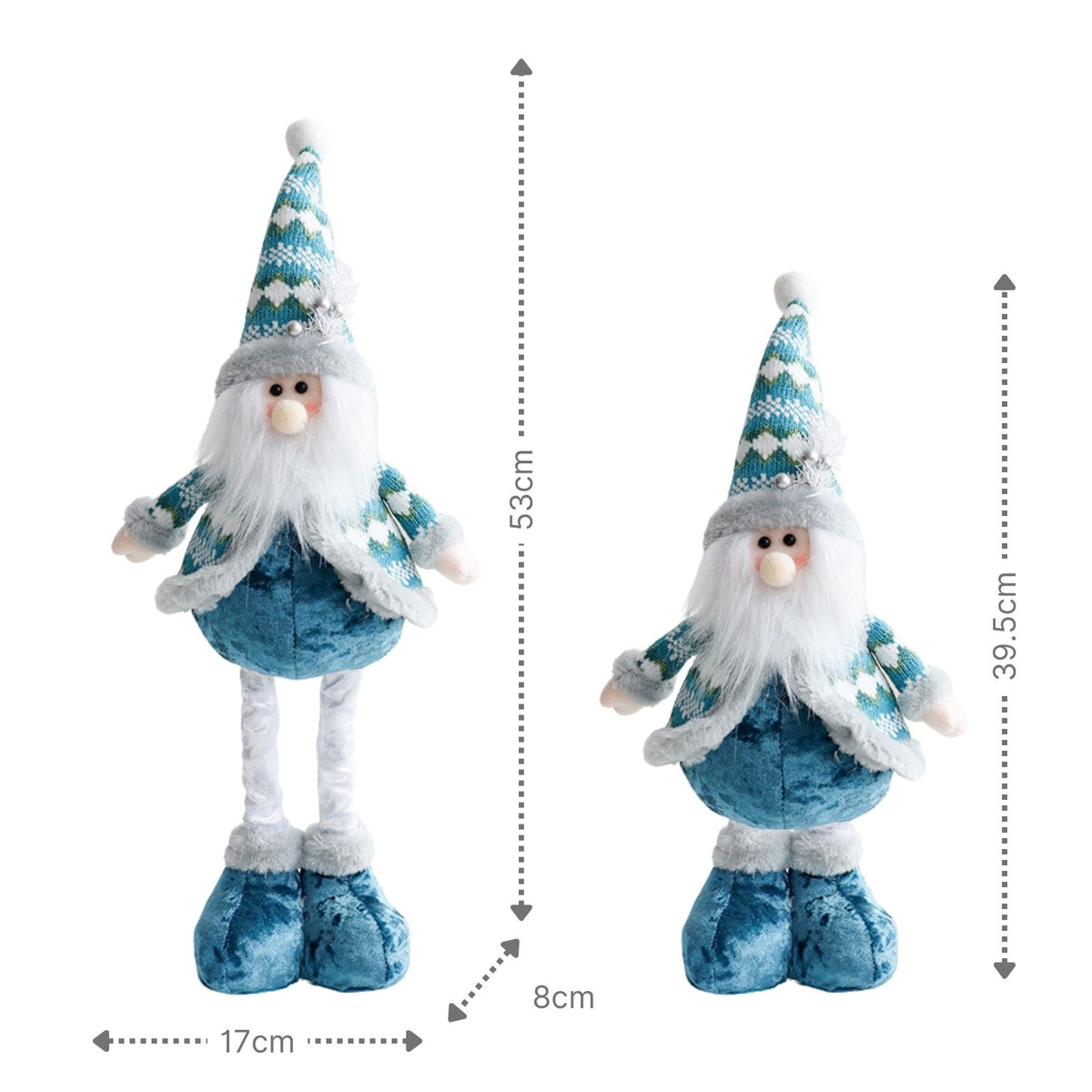 Deko-Weihnachtsmann Weihnachtsmannfigur Stehfigur Weihnachtsmann