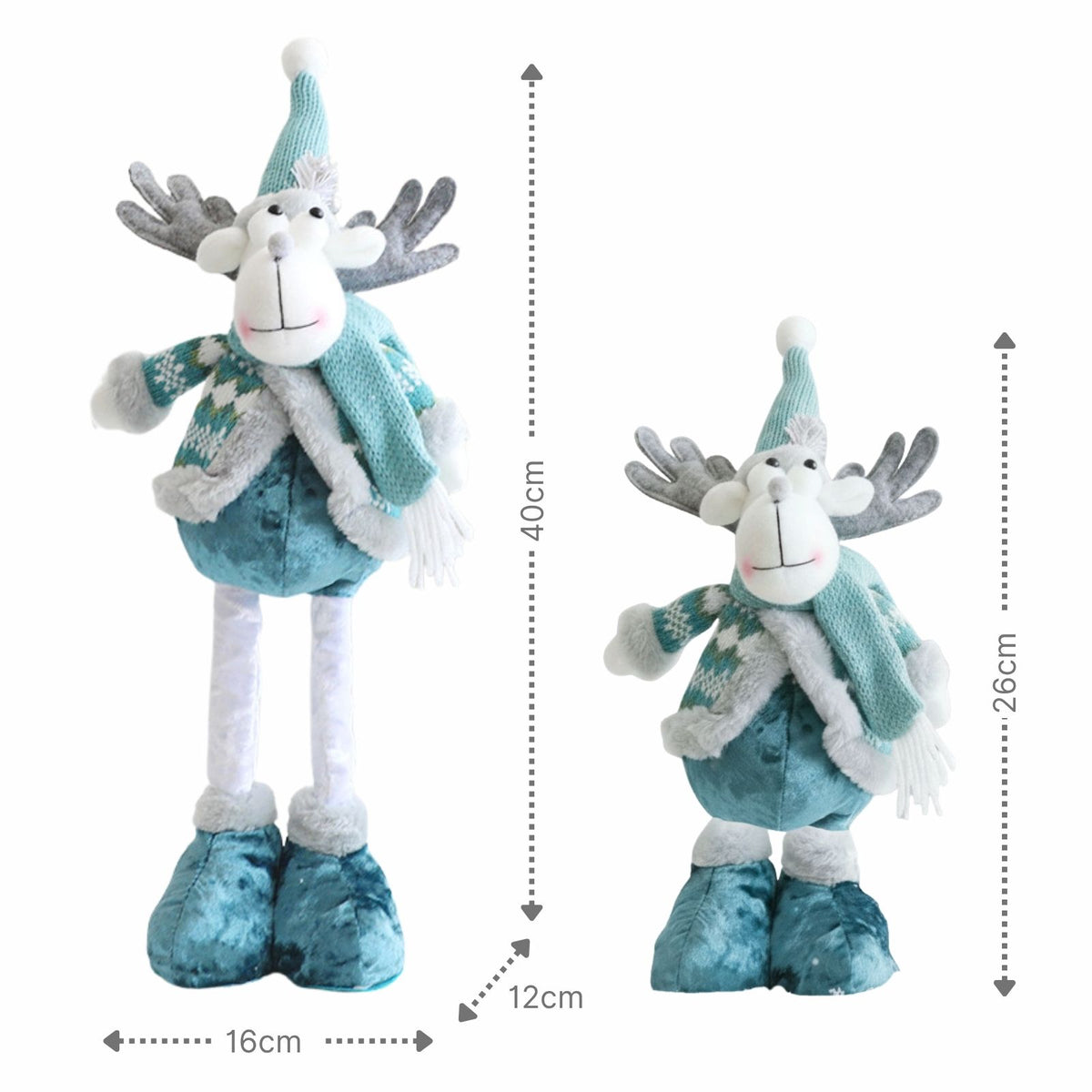 Deko-Rentier Rentierfigur Stehfigur Rentier Elch Dekofigur Winter
