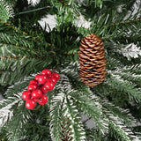 Weihnachtsbaum 150cm mit Schnee Christbaum Kunsttanne Tannenbaum