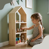 Holz-Aufbewahrungsregal Spielzeugregal Kinderzimmer-Regal Standregal