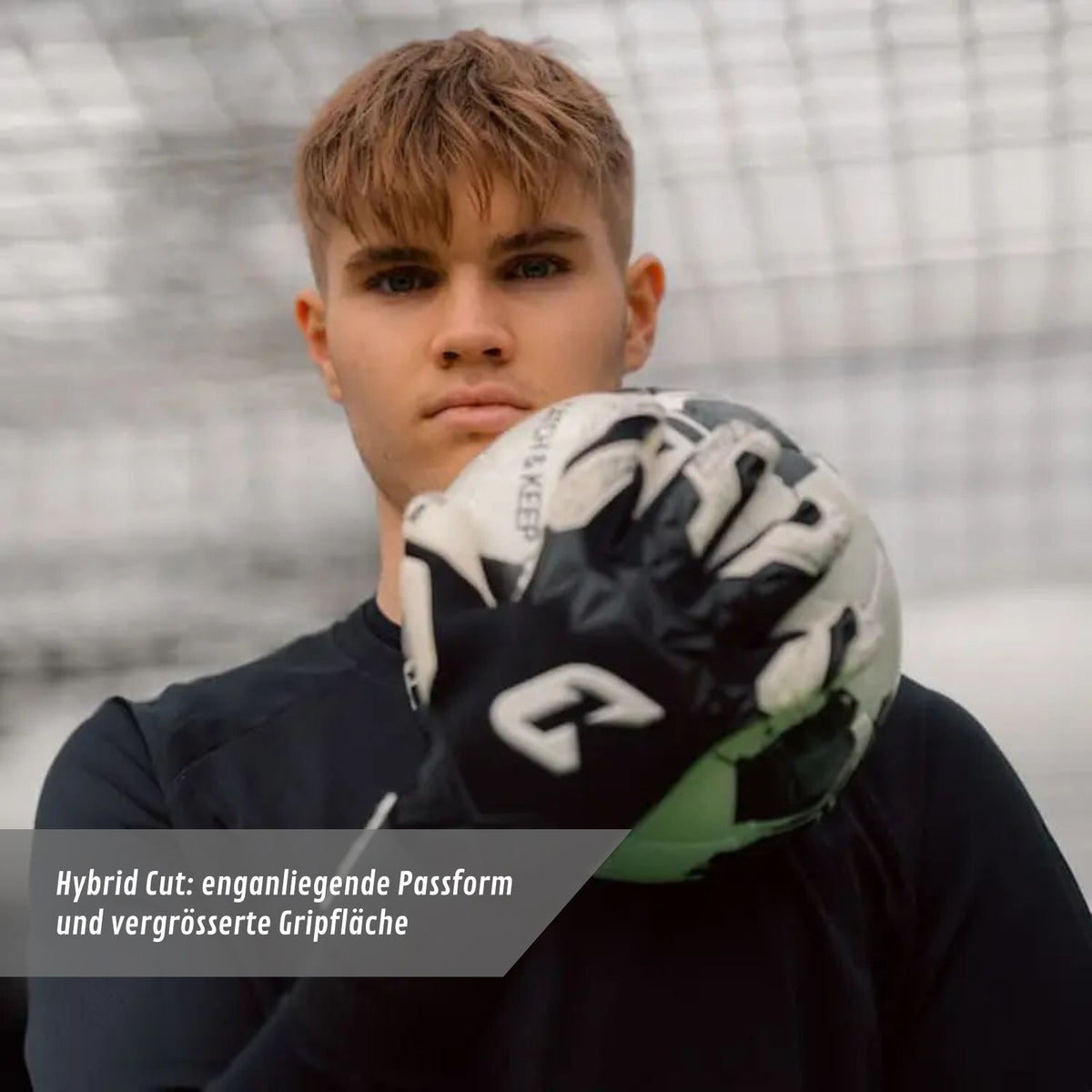 Fussballhandschuhe Pulse X Black Gr. 12 Torwart Goalie Handschuhe