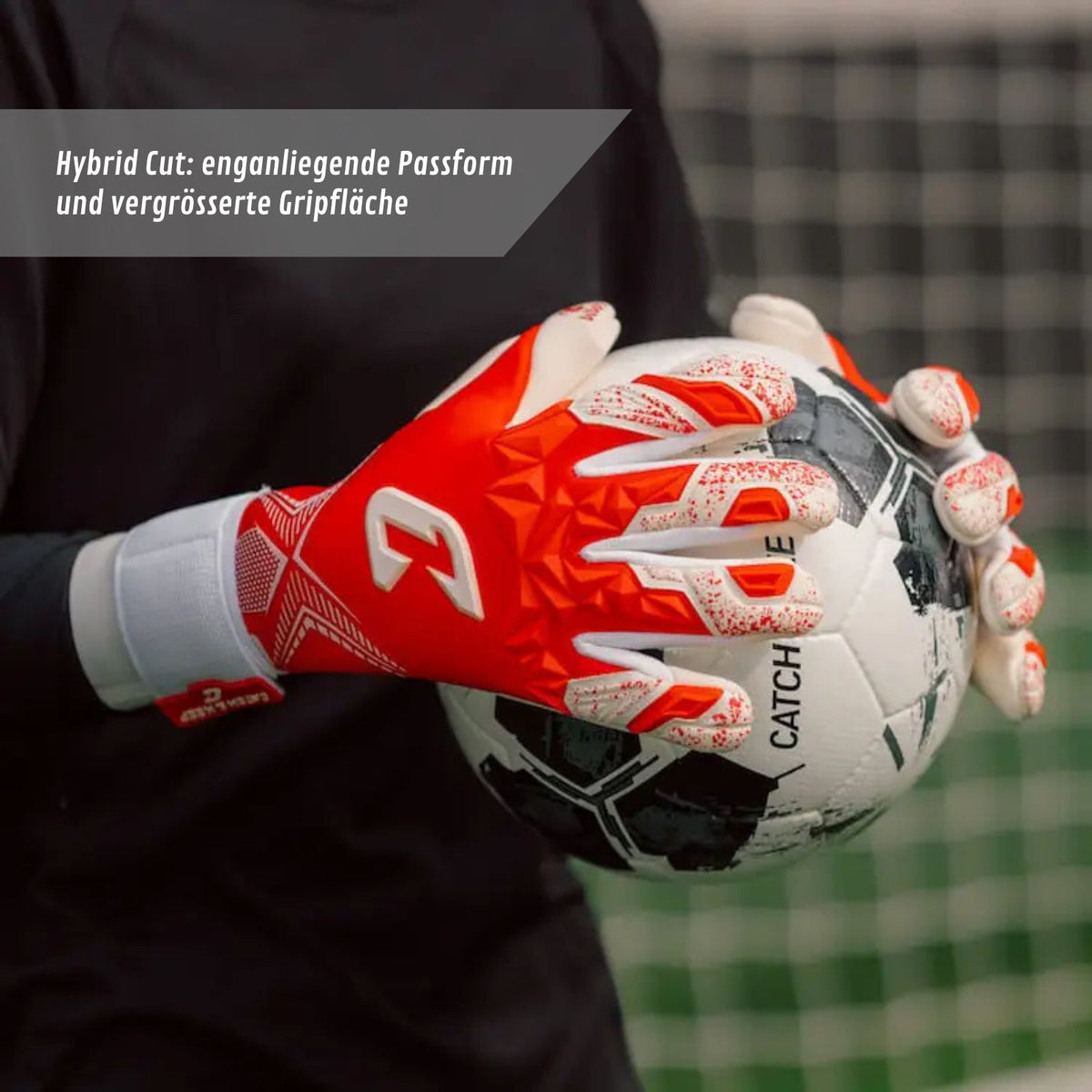 Fussballhandschuhe Pulse X Red Gr. 8 Torwart Goalie Handschuhe