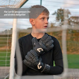 Fussballhandschuhe Fly Kids Dark Soul Gr. 4 Torwart Goalie Handschuhe
