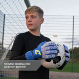 Fussballhandschuhe Fly Kids Blue Soul Gr. 7 Torwart Goalie Handschuhe