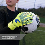 Fussballhandschuhe Fly Kids Yellow Soul Gr. 6 Torwart Goalie Handschuhe