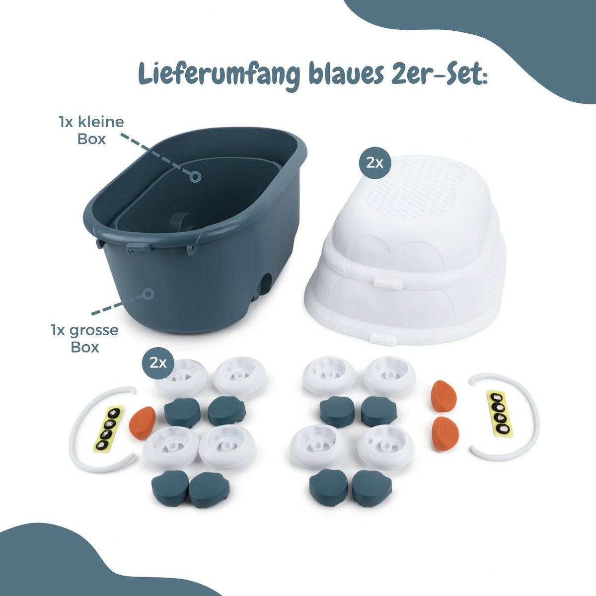 6er-Set Spielzeugkiste Spielzeug-Aufbewahrungsbox Organizer Truhe