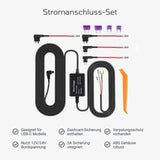 4K Dual-Dashcam mit Hardwire-Kit Auto-Kamera mit Stromanschluss-Set