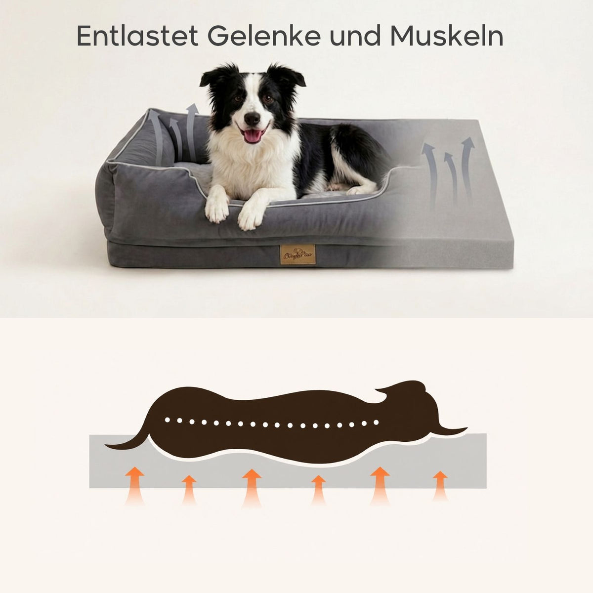 Hundebett Grösse XL Liegeplatz Haustierbett Schlafplatz Kuschelbett