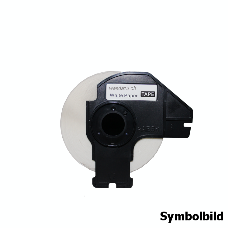 Kompatibel 50mm x 30,48m Rollenetiketten Brother DK-22223 10-Pack