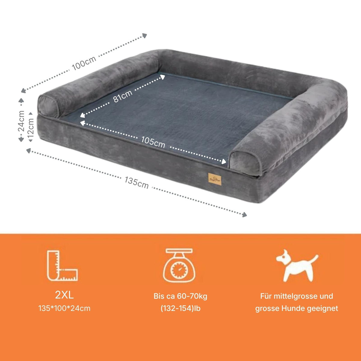 Hundebett Grösse XXL Hundekissen Tiermatte Hundesofa Haustiermatratze