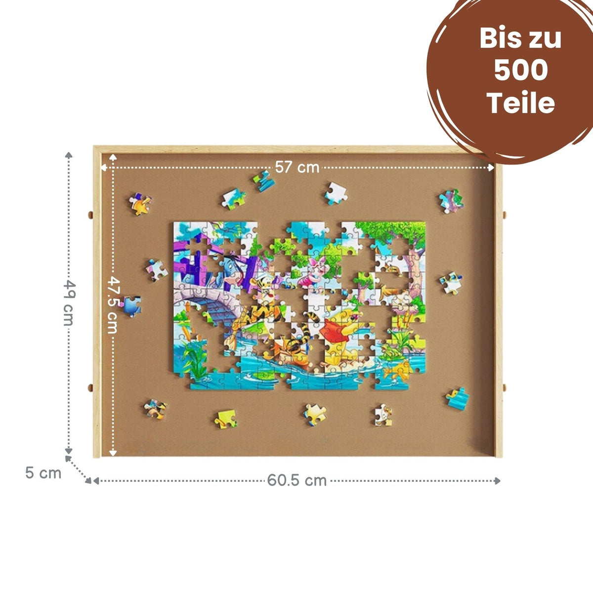 Puzzlebrett für 500 Teile mit Auszügen Puzzletafel Puzzleunterlage