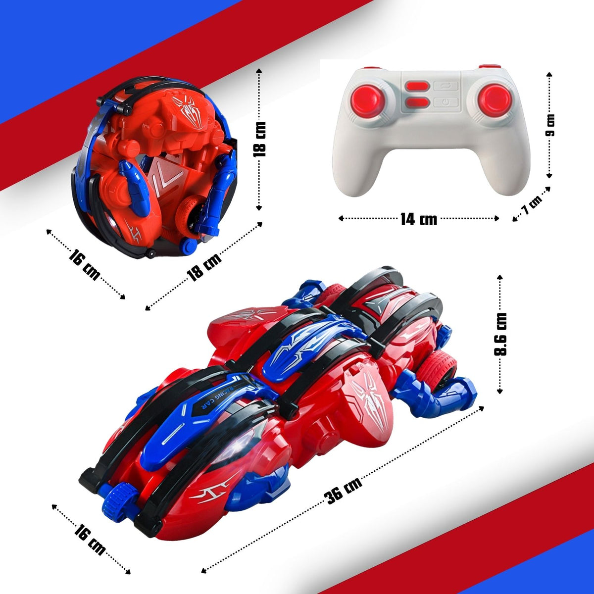 Spielzeugauto Ferngesteuertes Auto RC Stunt Car Stunt-Auto Rennauto