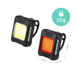 2-tlg. Velo Warnlicht-Set Fahrrad-Erkennungslicht LED-Sicherheitslicht