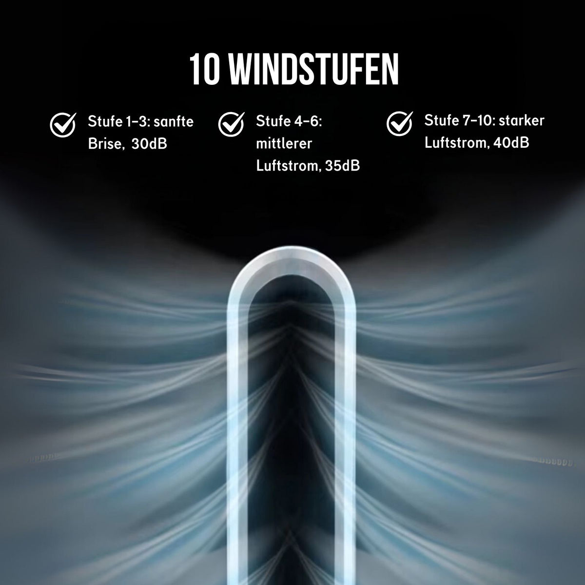 Turmventilator Hot & Cool Standheizer Standventilator Säulenventilator