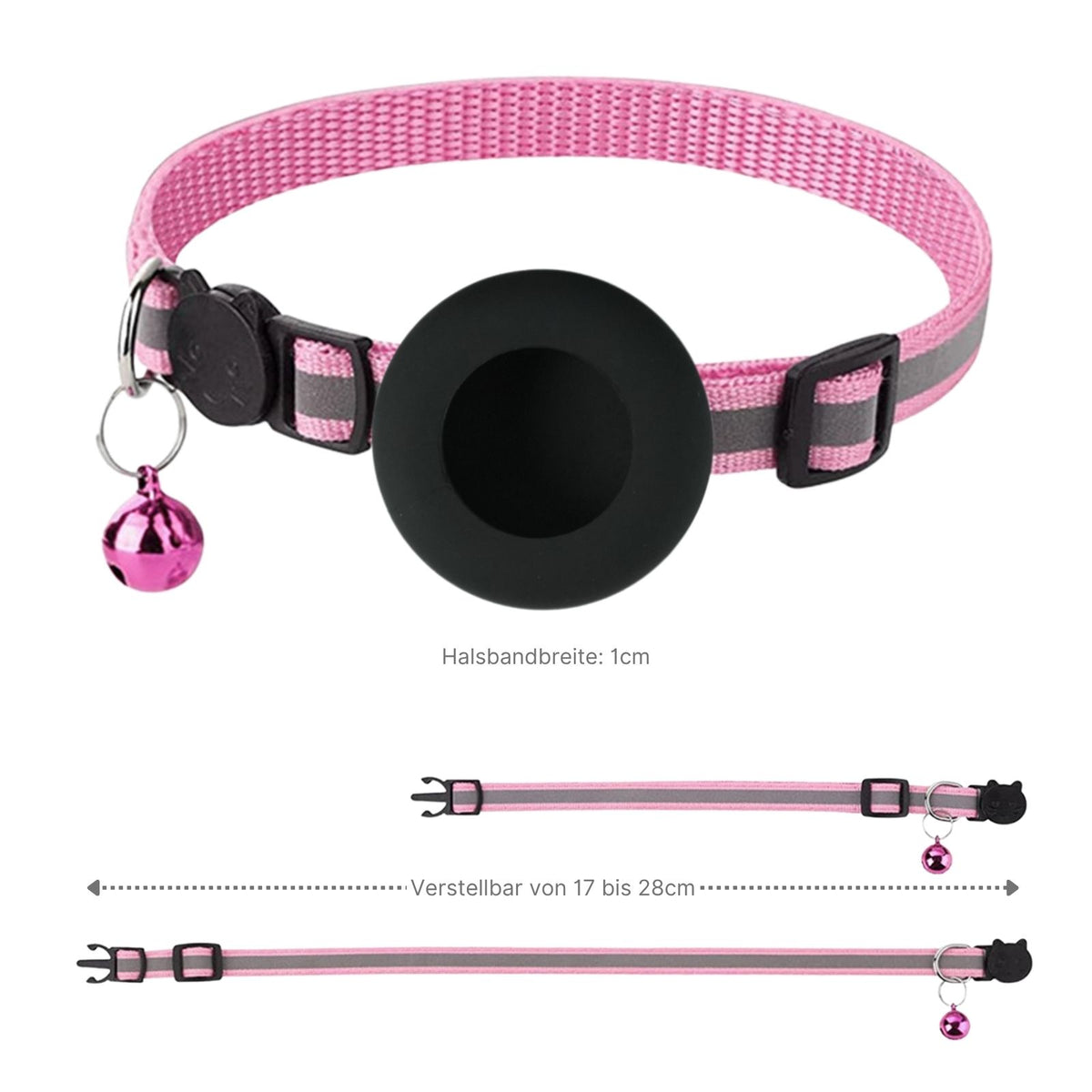 Hundehalsband mit Airtag-Halterung Katzenhalsband Halsband