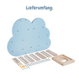 Wolken-Holzregal für Toniebox und Toniefiguren Spielzeug-Wandregal