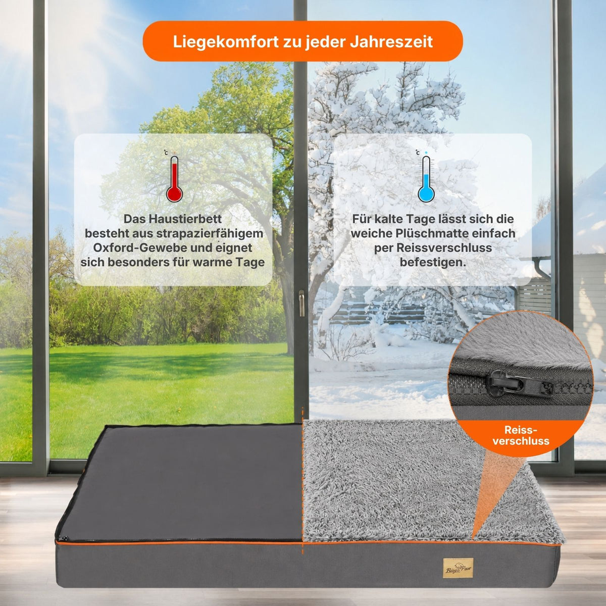 Hundebett Grösse XL Plüschbett Haustierbett Hundematratze Schlafplatz