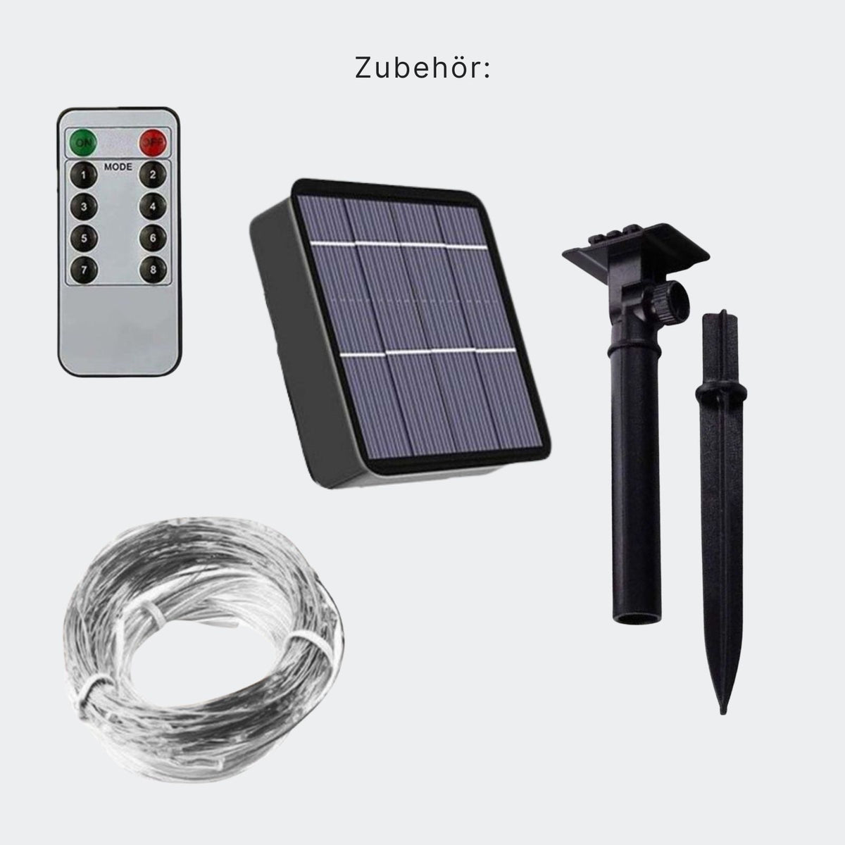 LED-Solar-Gartenbeleuchtung 22m Dekoleuchte Outdoor-Leuchtgirlande