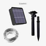 LED-Solar-Gartenbeleuchtung 22m Leuchtgirlande Outdoor-Dekoleuchte