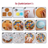 2er-Set DIY-Mosaik-Untersetzer Weihnachtsmann Schneemann Bastelset