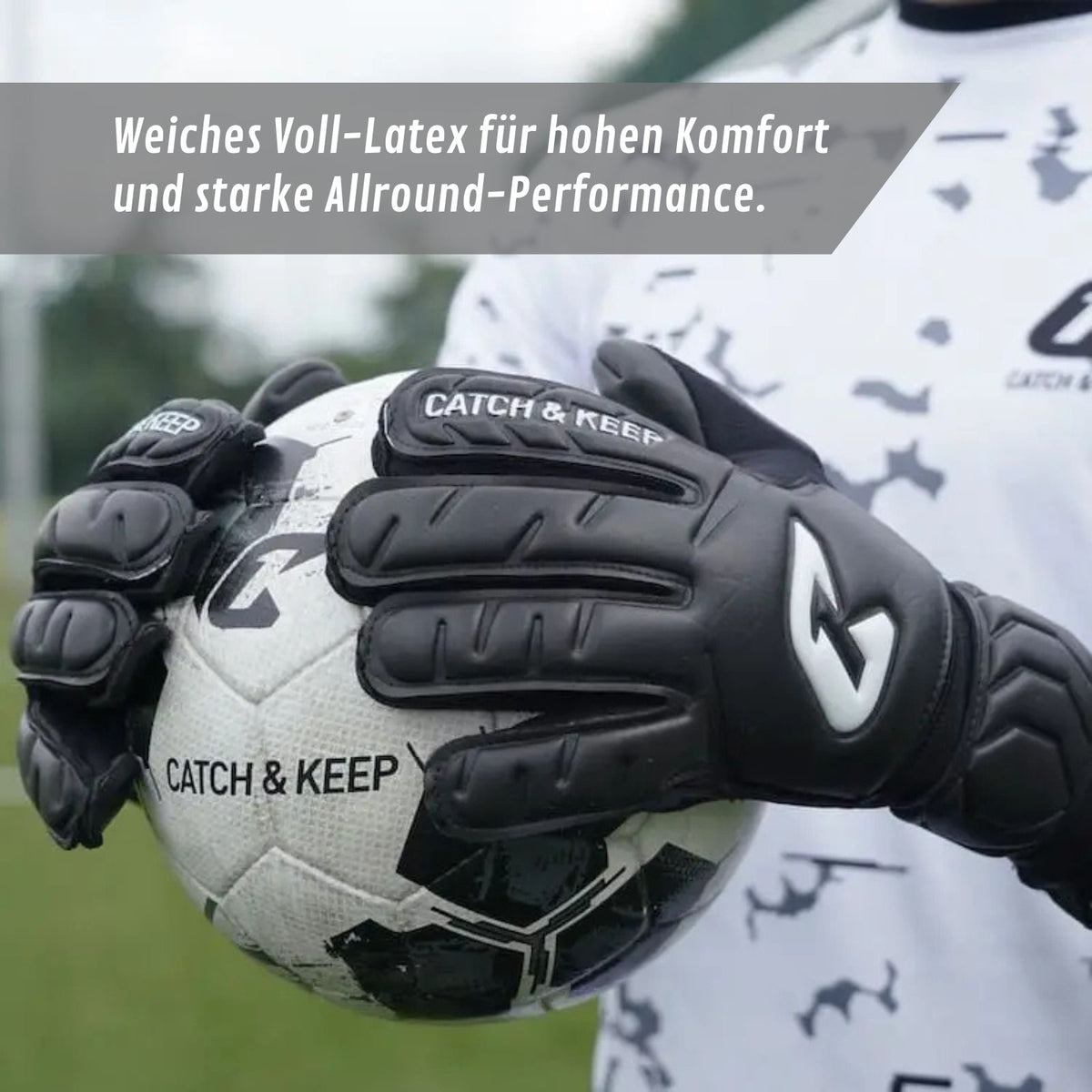 Fussballhandschuhe Night NXT Flat Cut Gr. 10 Torwart Goalie Handschuhe