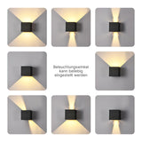 LED-Wandleuchte Wandlampe Up-Down-Wandleuchte Fassadenleuchte Wandstrahler