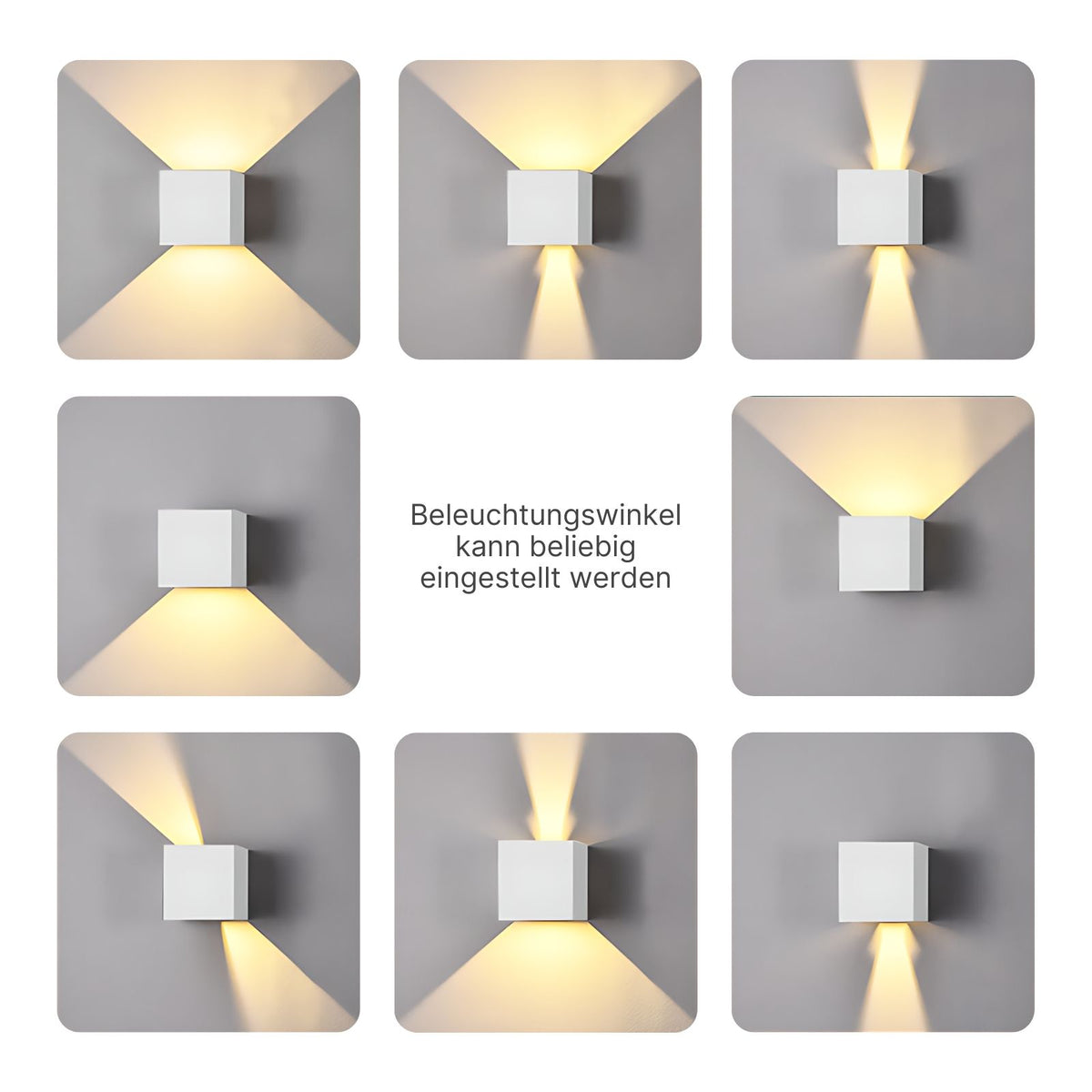 LED-Fassadenleuchte Wandleuchte Wandstrahler Wandlampe Up-Down-Wandleuchte