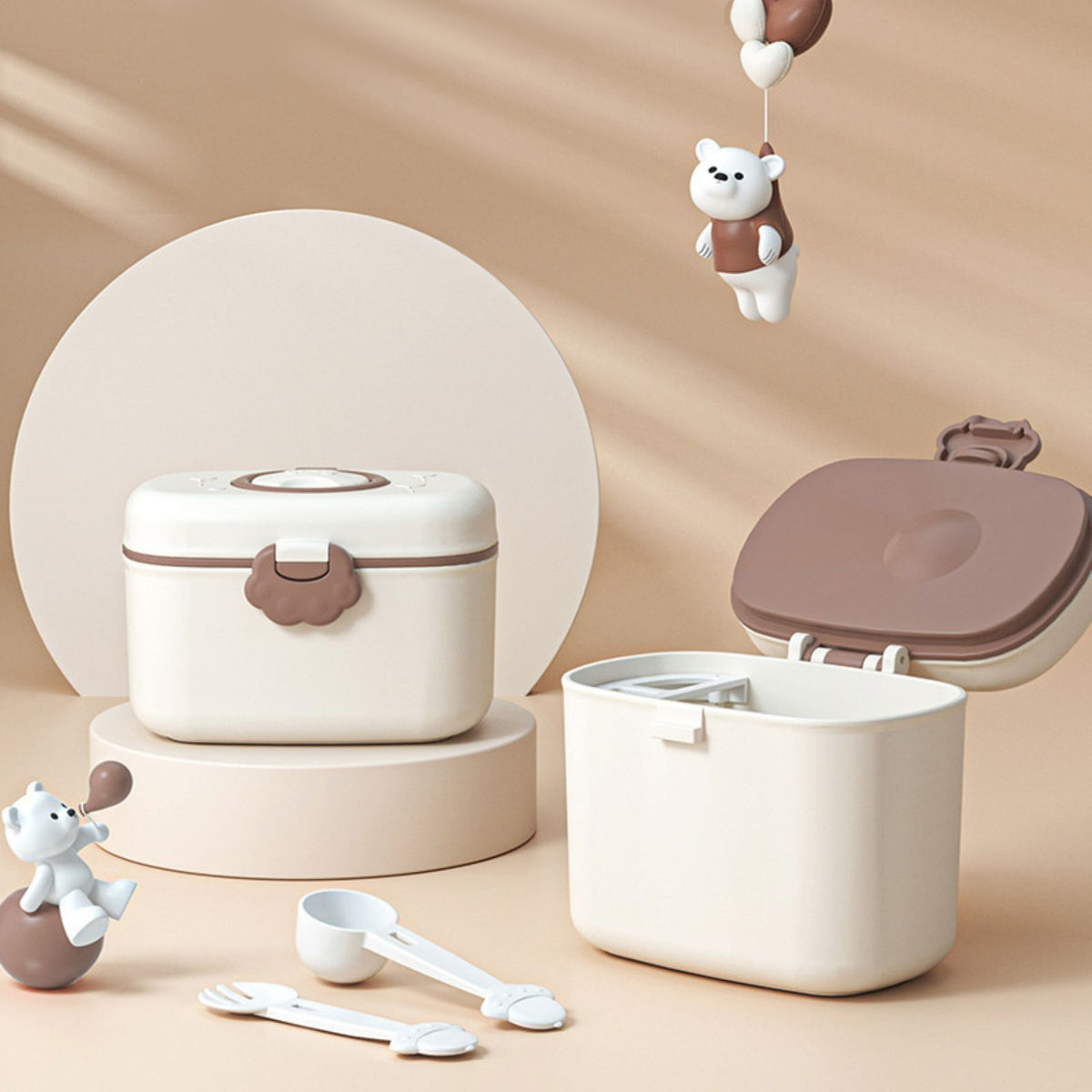 Baby-Milchpulverbox Milchpulverspender Aufbewahrungsbox Lebensmittelbox Behälter