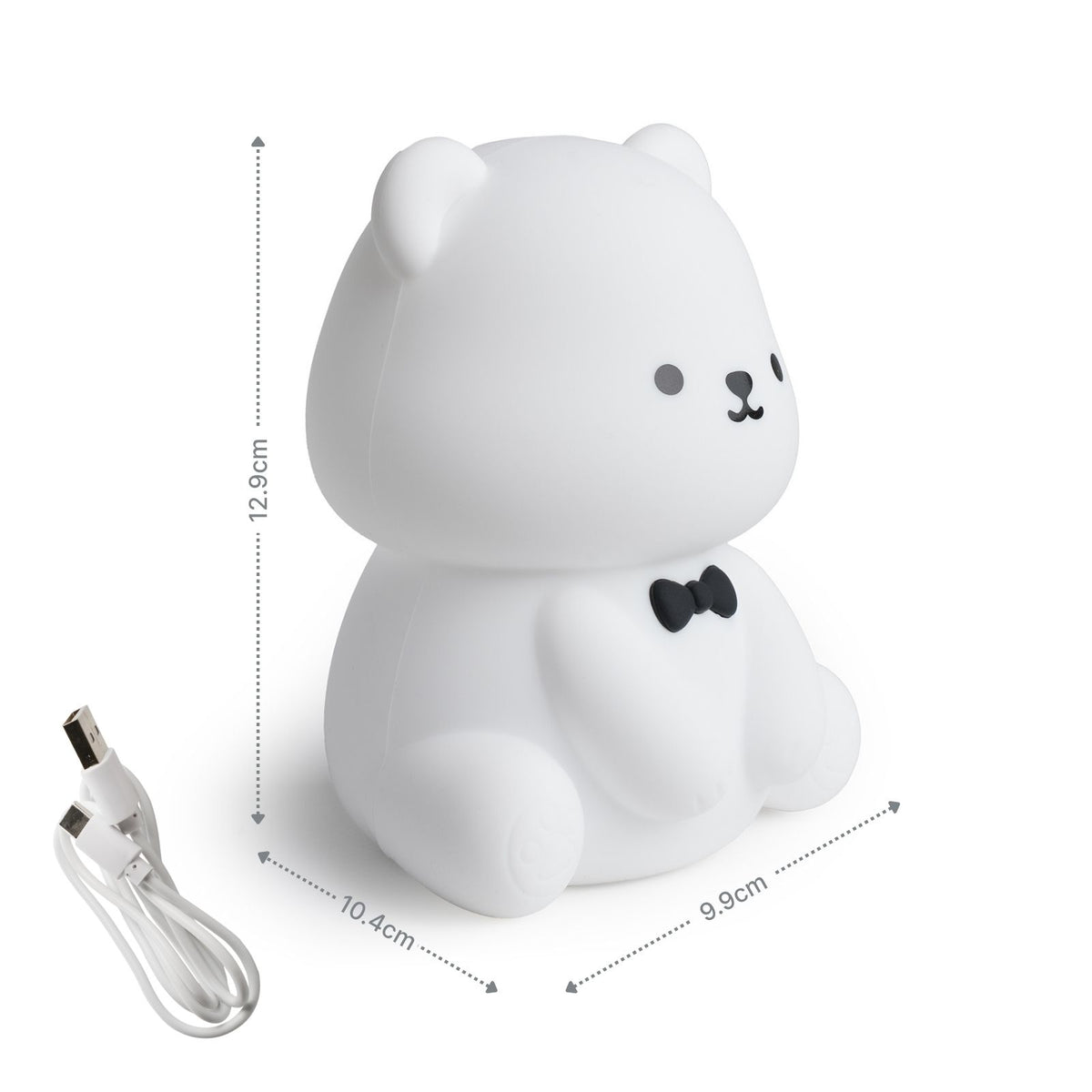 LED-Teddybär-Nachtlicht Kinder-Nachttischlampe Tierlicht Tischleuchte