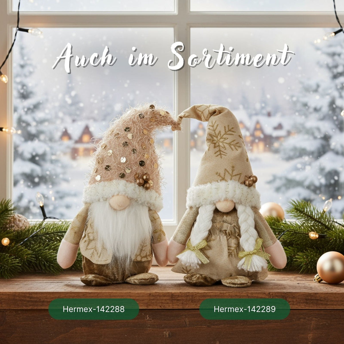 Weihnachtswichtel Frau Nisse Weihnachtsdekoration Dekowichtel Gnom