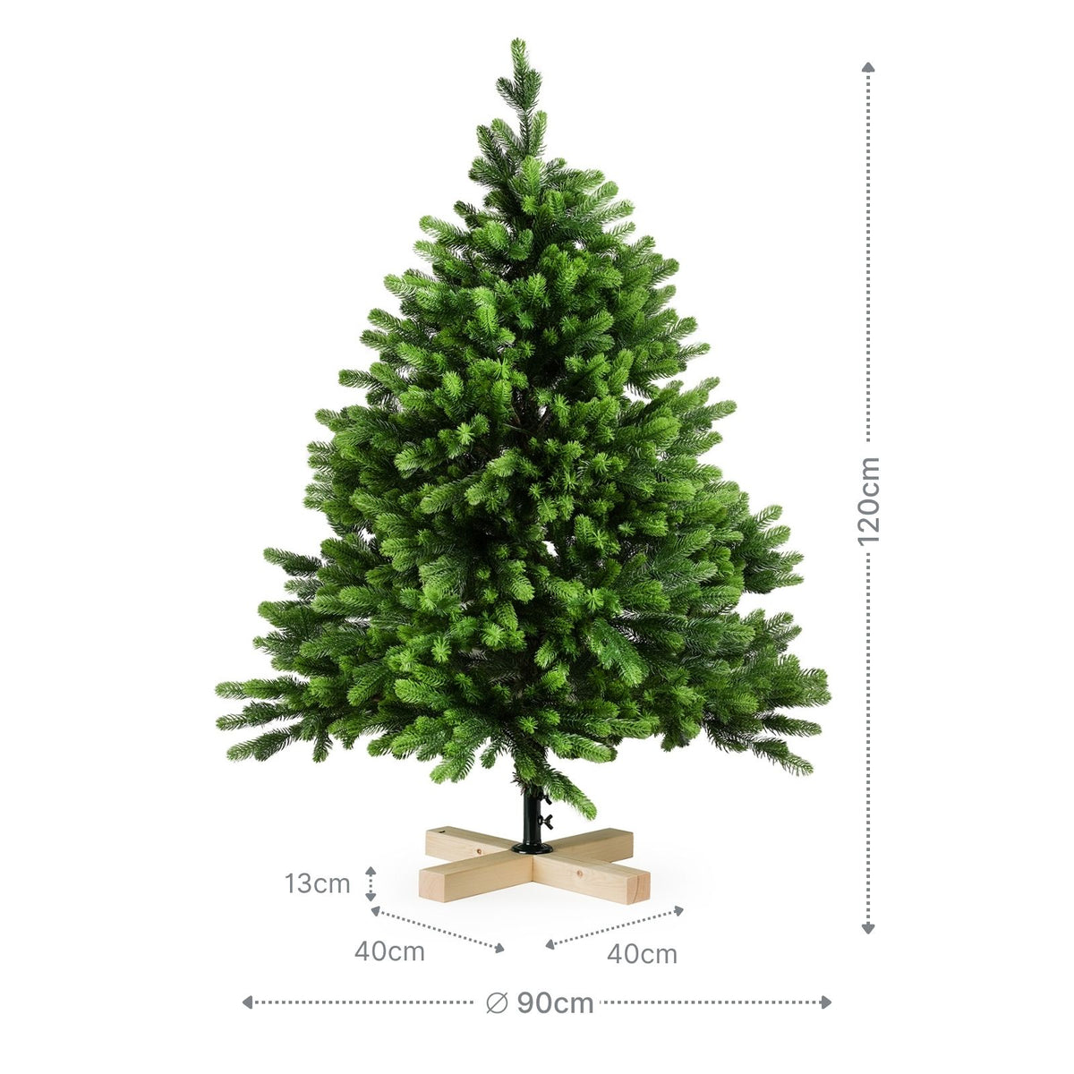Weihnachtsbaum 120cm Kunsttanne Christbaum Tannenbaum Tanne Xmas-Baum