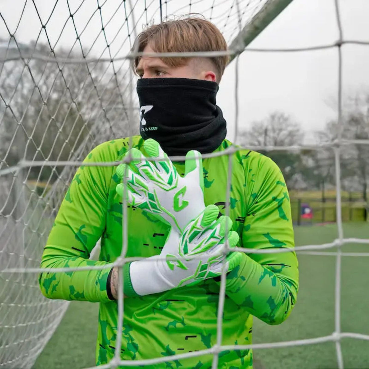 Fussballhandschuhe ViVor Freaky Green Gr. 11 Torwart Goalie Handschuhe