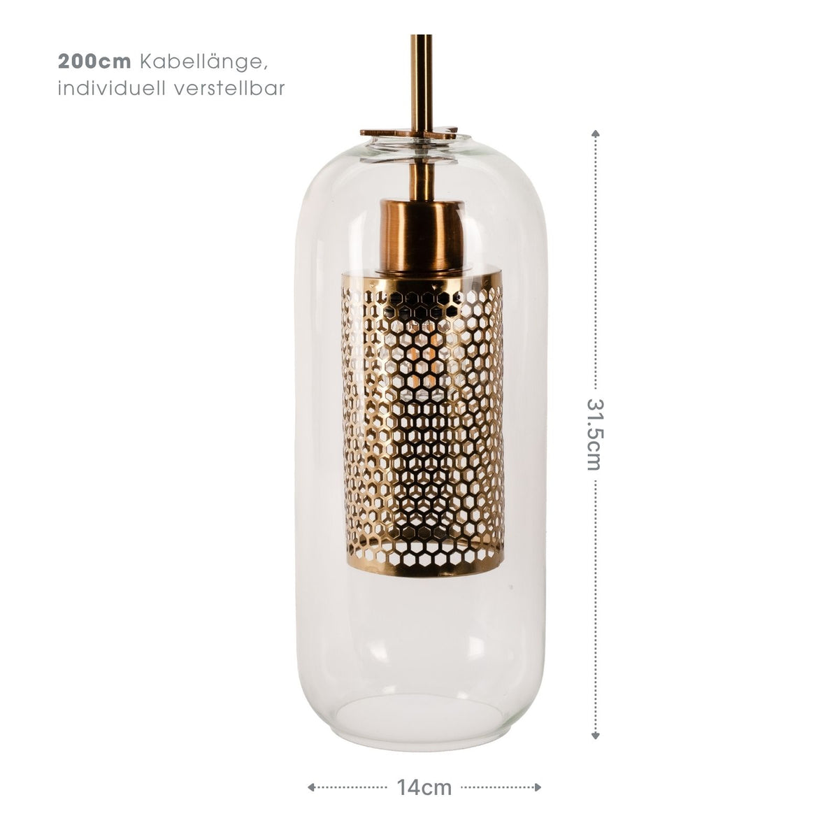 Glas-Deckenleuchte Pendelleuchte Hängelampe Deckenlampe Hängeleuchte