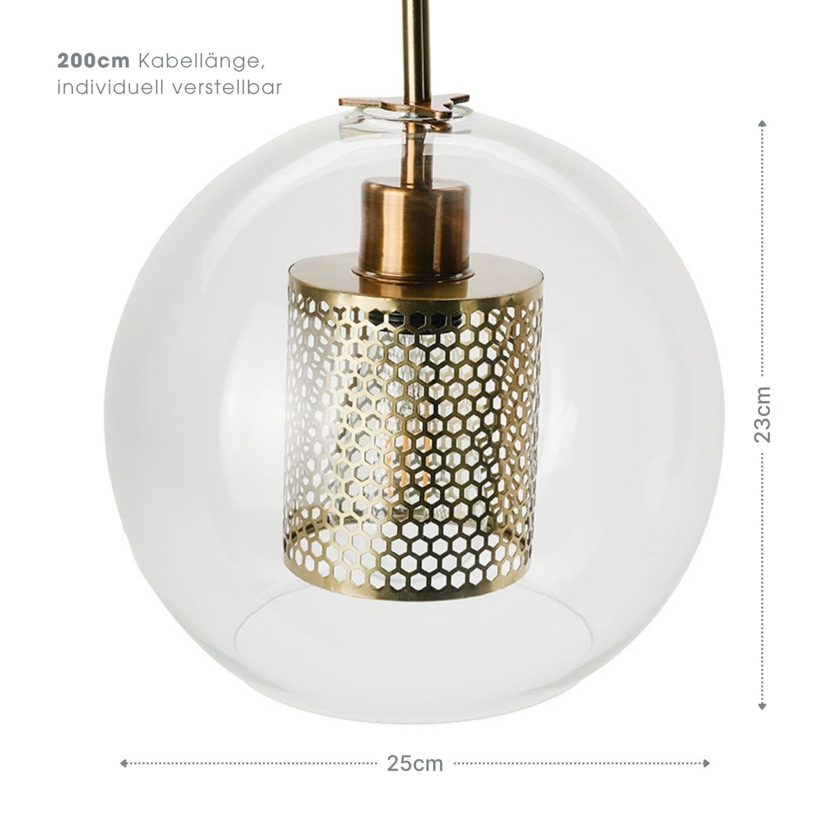 Glas-Deckenleuchte Deckenlampe Hängelampe Pendelleuchte Hängeleuchte