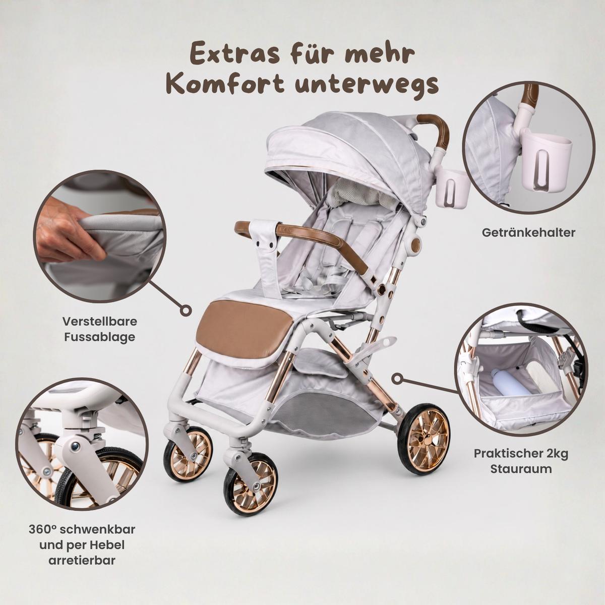 Kinderwagen Reisebuggy Kinderbuggy Babywagen Stroller Klappbuggy