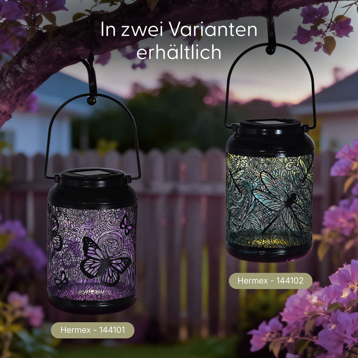 Solar-Gartenlaterne Solarleuchte LED Laterne Solarlampe Dekoleuchte