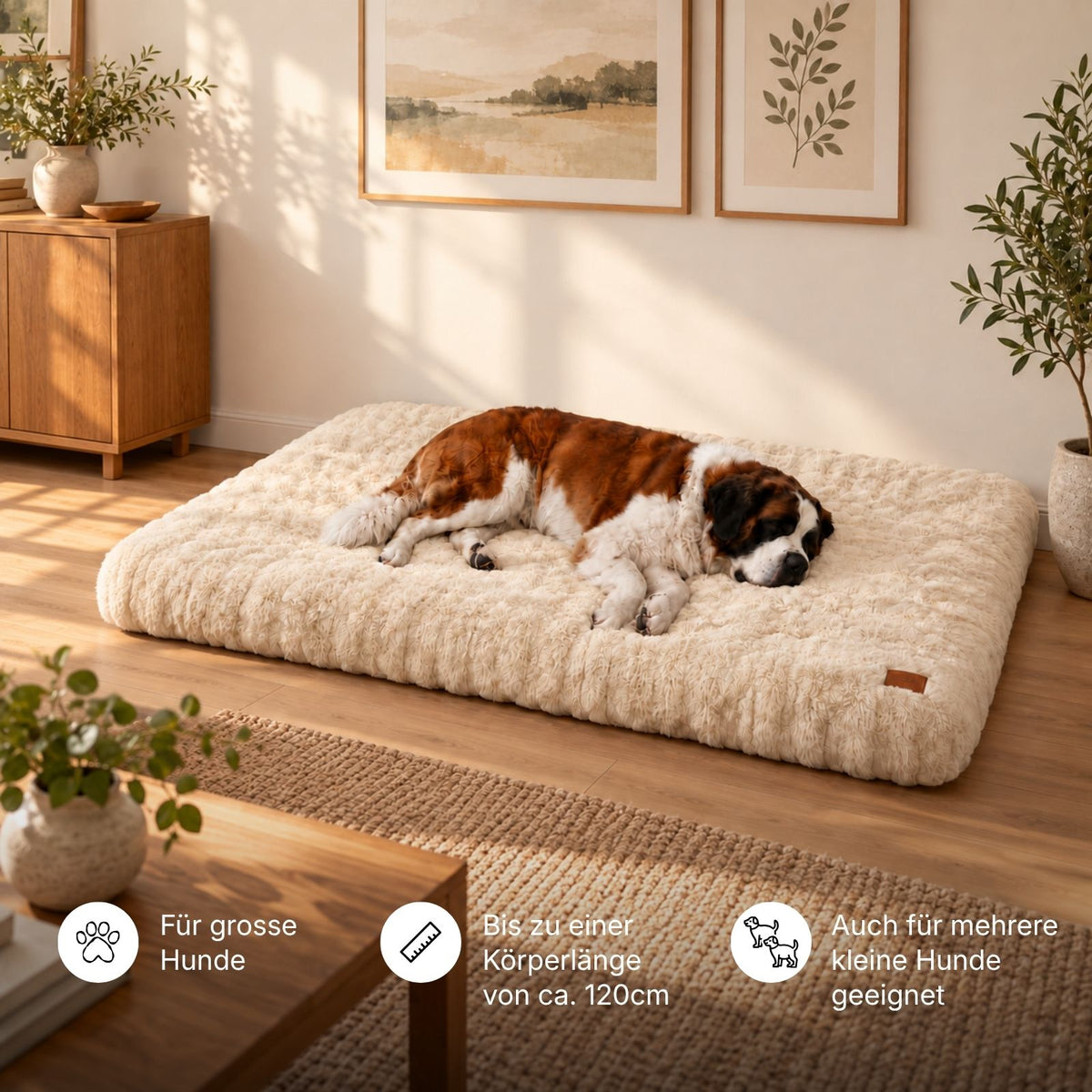 Kuschelbett Grösse 4XL Hundebett Schlafplatz Hundekissen Haustierbett