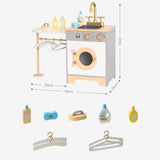 3-tlg. Kinder Haushalts-Spielset Spielküche Kühlschrank Waschmaschine