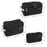 3-tlg. Necessaire-Set Kulturbeutel Kosmetiktasche Toilettentasche