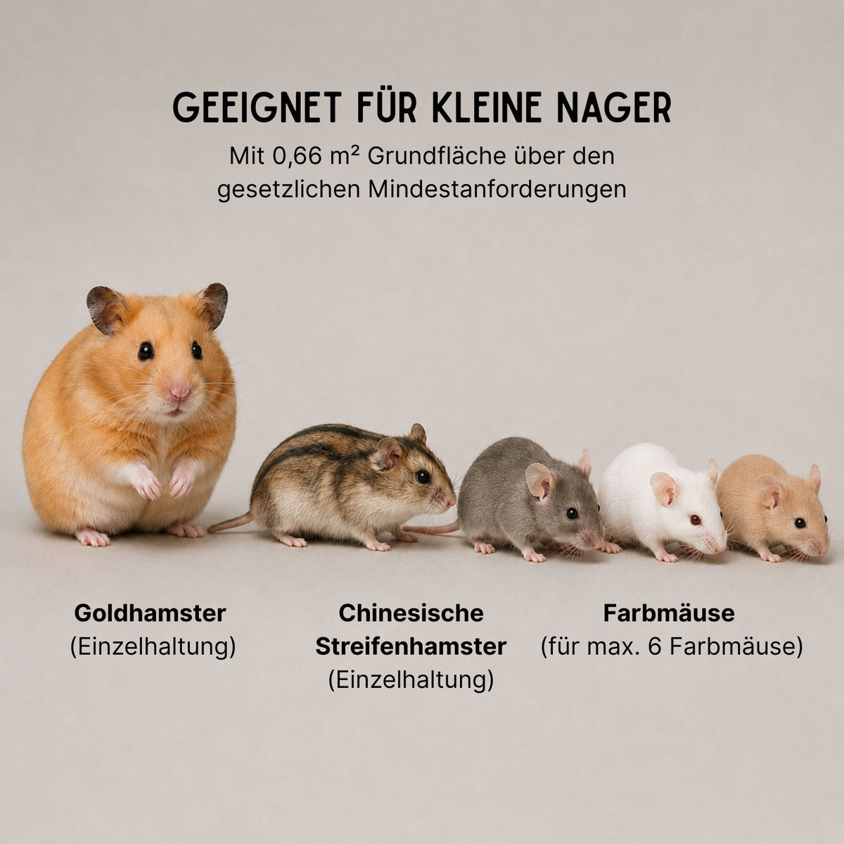 Hamster-Gehege Gr. XXL Kleintierkäfig für Hamster Mäuse Nager Nagarium