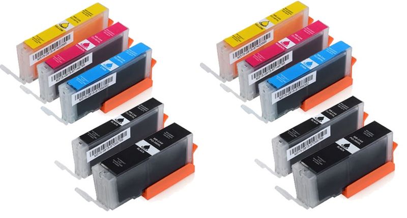 Alternative Tintenpatrone zu Canon PGI-580PGBK, CLI-581 CMYK XXL