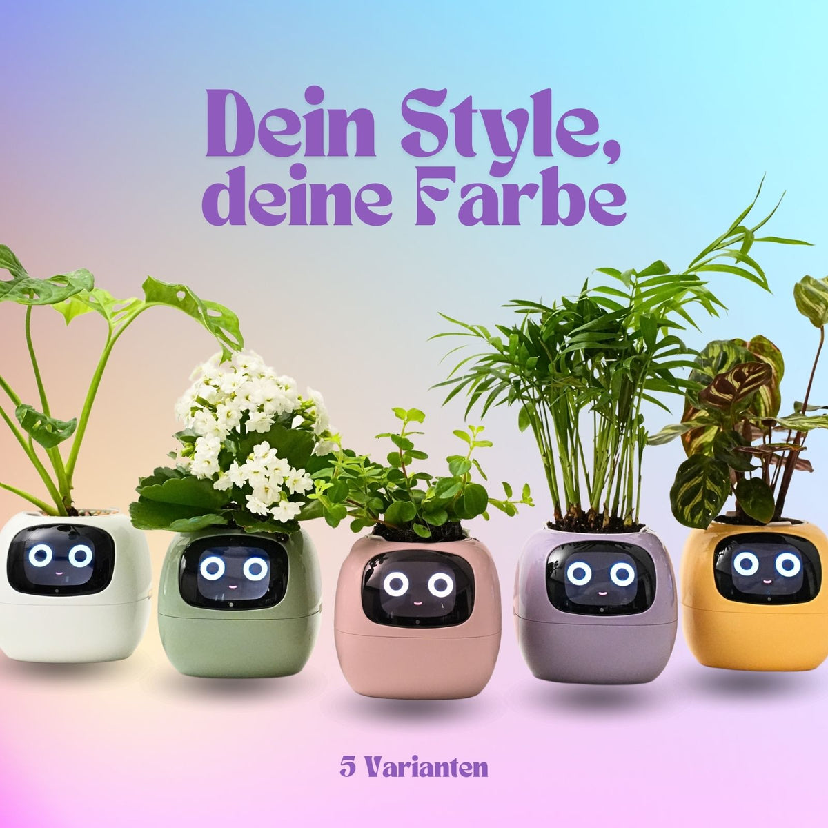 Ivy Smart Planter Smarter Blumentopf Elektronischer Blumentopf Smart Plant Pot USB-Pflanzenübertopf