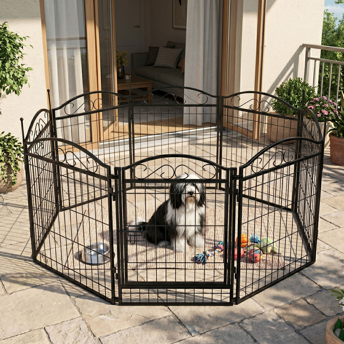 Tiergehege Welpenauslauf Hundeauslauf Freiglaufehege Welpengitter