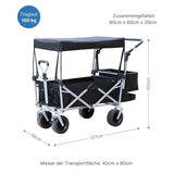 Bollerwagen mit Netztaschen Leiterwagen mit Seitentaschen