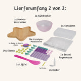 2er-Set DIY-Mosaik-Untersetzer Sonne Saturn Untersetzer-Bastelset